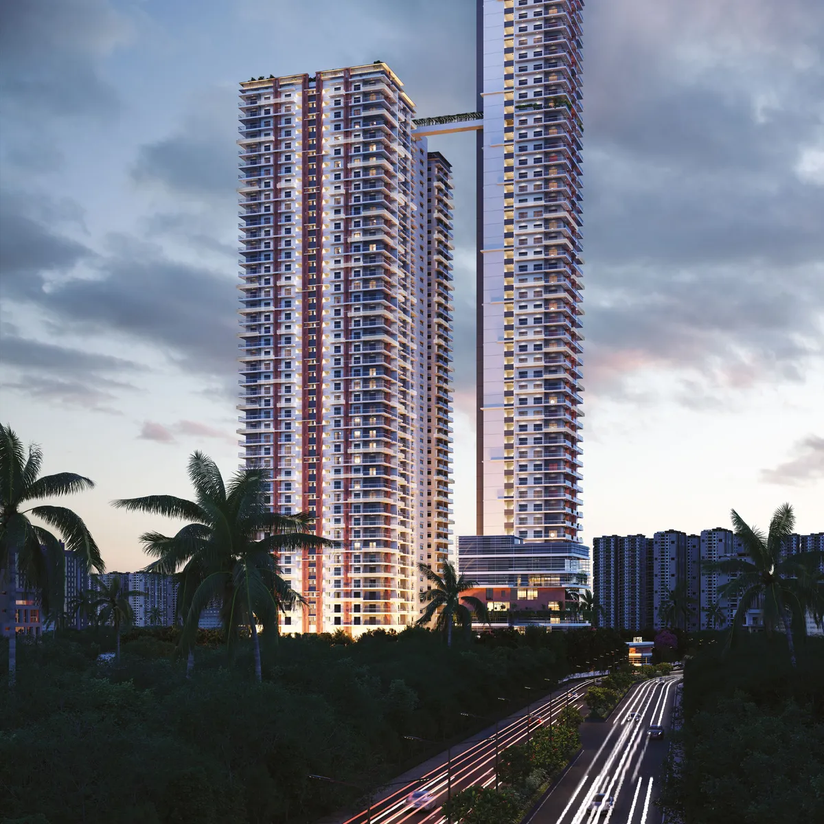 Illustration of Hallmark Altus towers in Kondapur